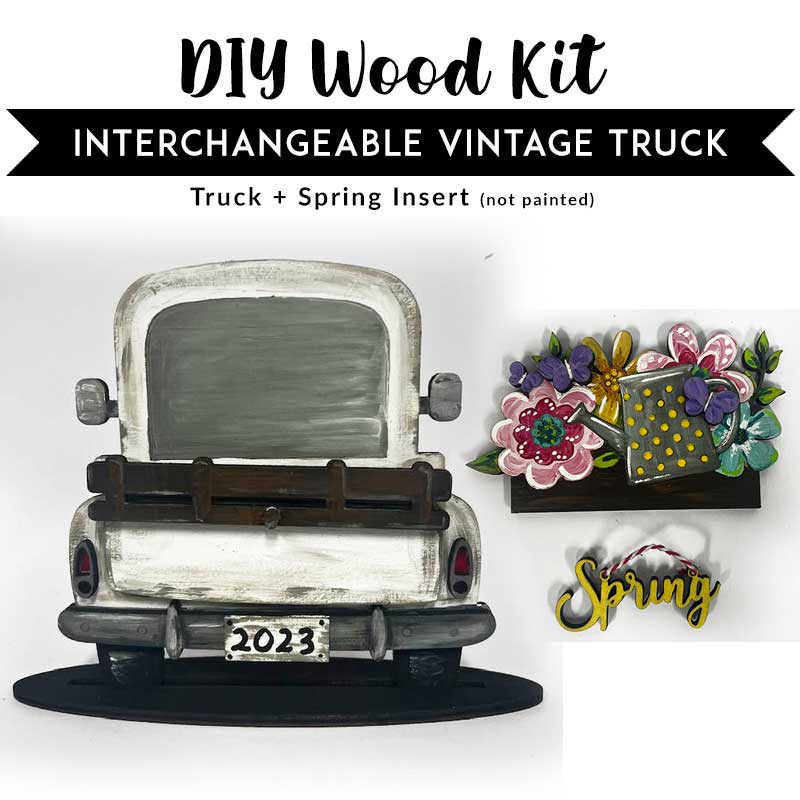 Pickup truck vintage diy set store