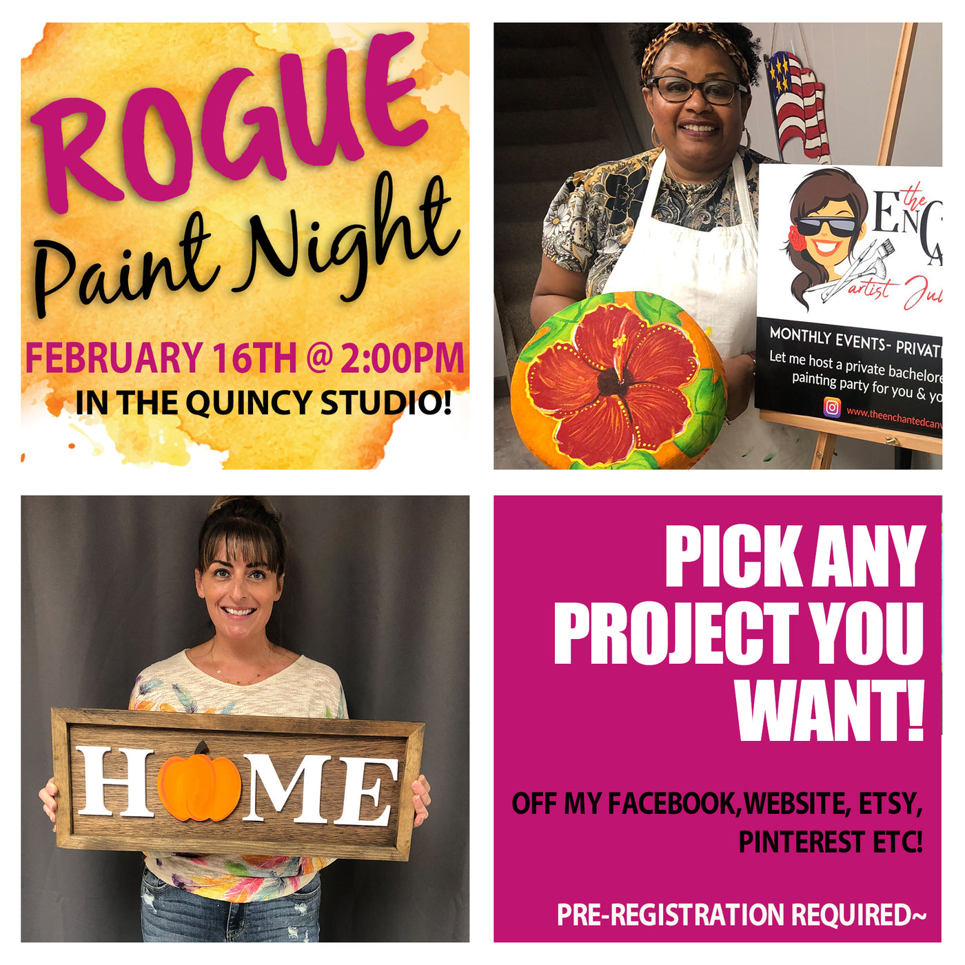 2025 ROGUE FEBRUARY 16TH Paint Anything Workshop