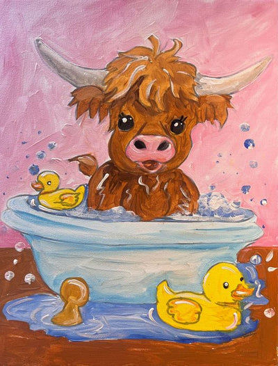 Bubbles the Bathing Cow DIY Painting Kit