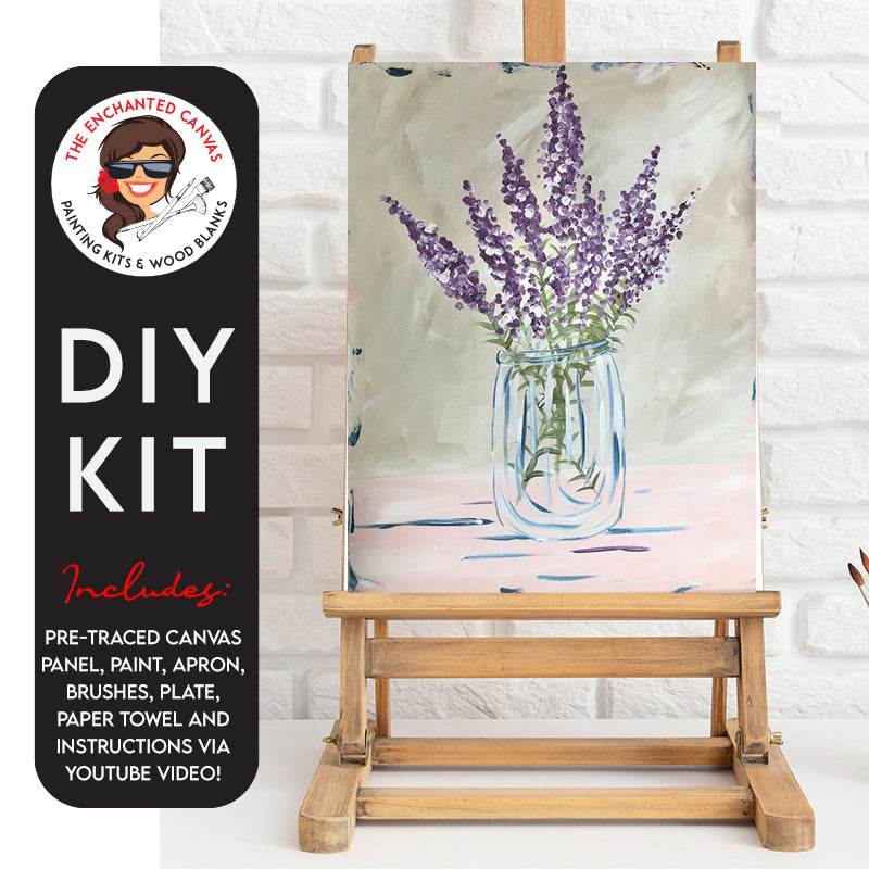 Lavender in a Vase DIY Painting Kit