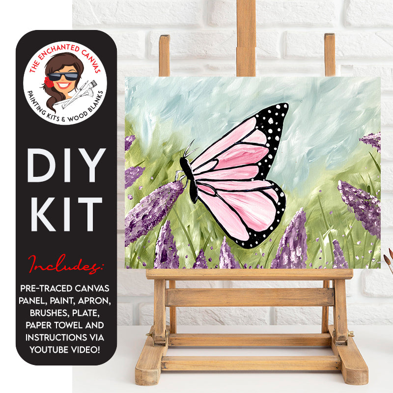 Butterfly on a Flower DIY Painting Kit