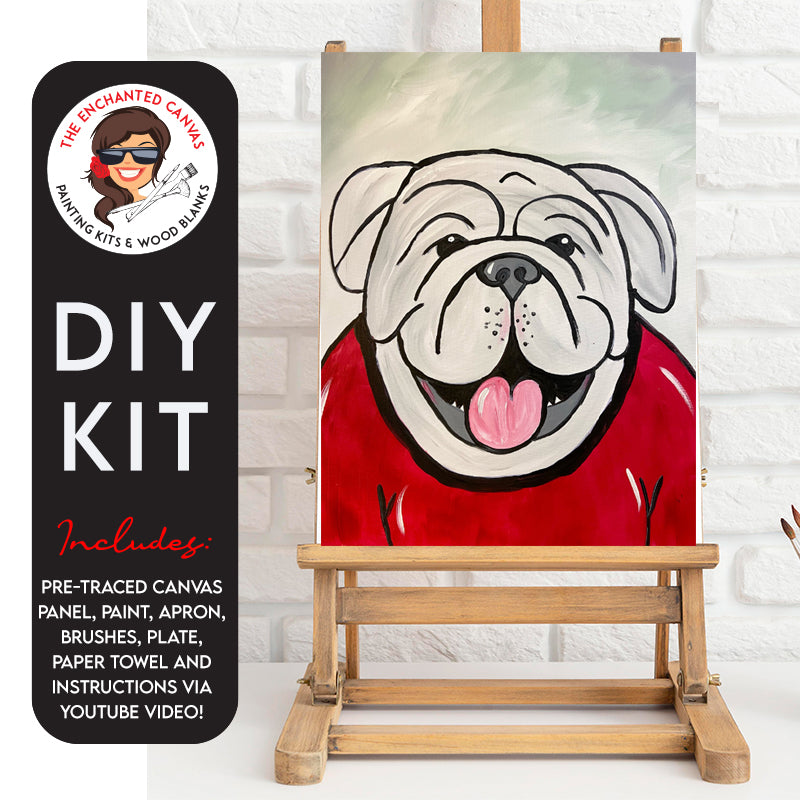 DIY Cute Lil Bulldog Painting Kit