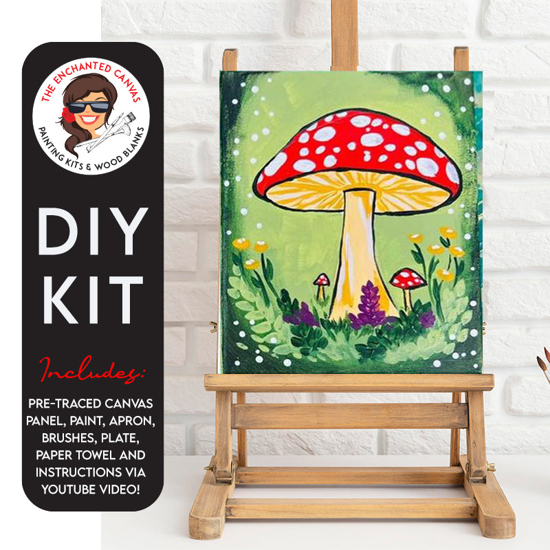 Mushroom Glow in Dark DIY Painting Kit