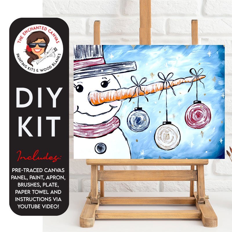 Snowman with Ornaments DIY Painting Kit