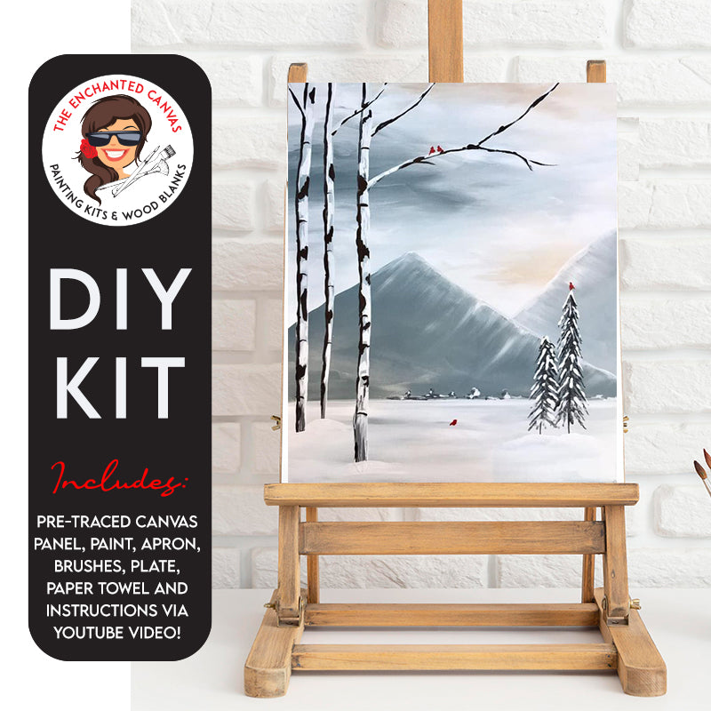 Snowy Mountains Painting DIY Painting Kit