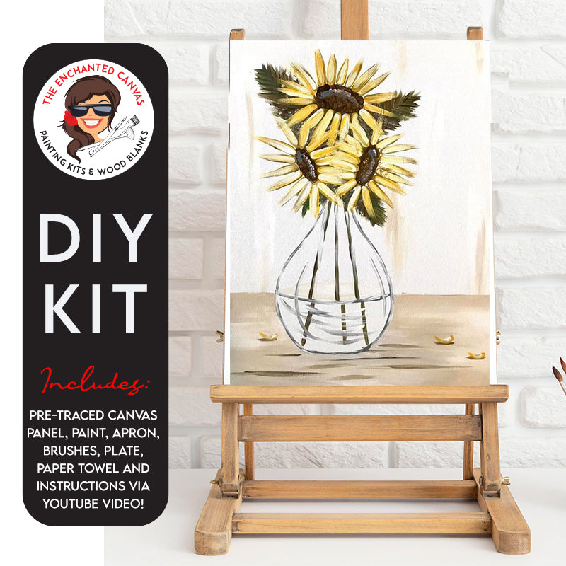 Sunflower in a Vase DIY Painting Kit