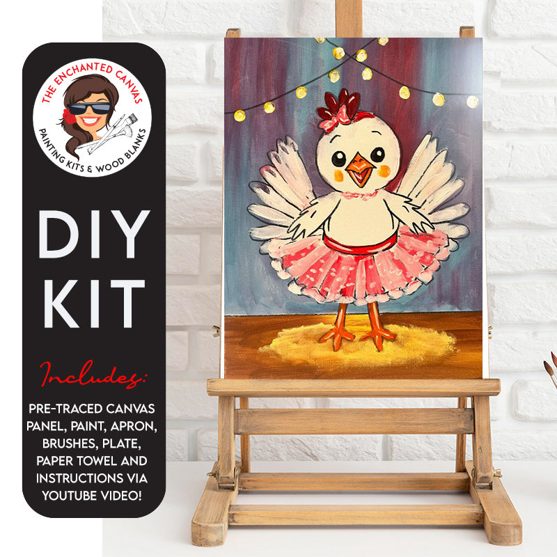 Ballerina Chicken DIY Painting Kit