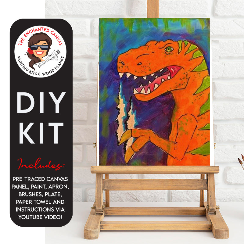 Orange-asaurus DIY Painting Kit