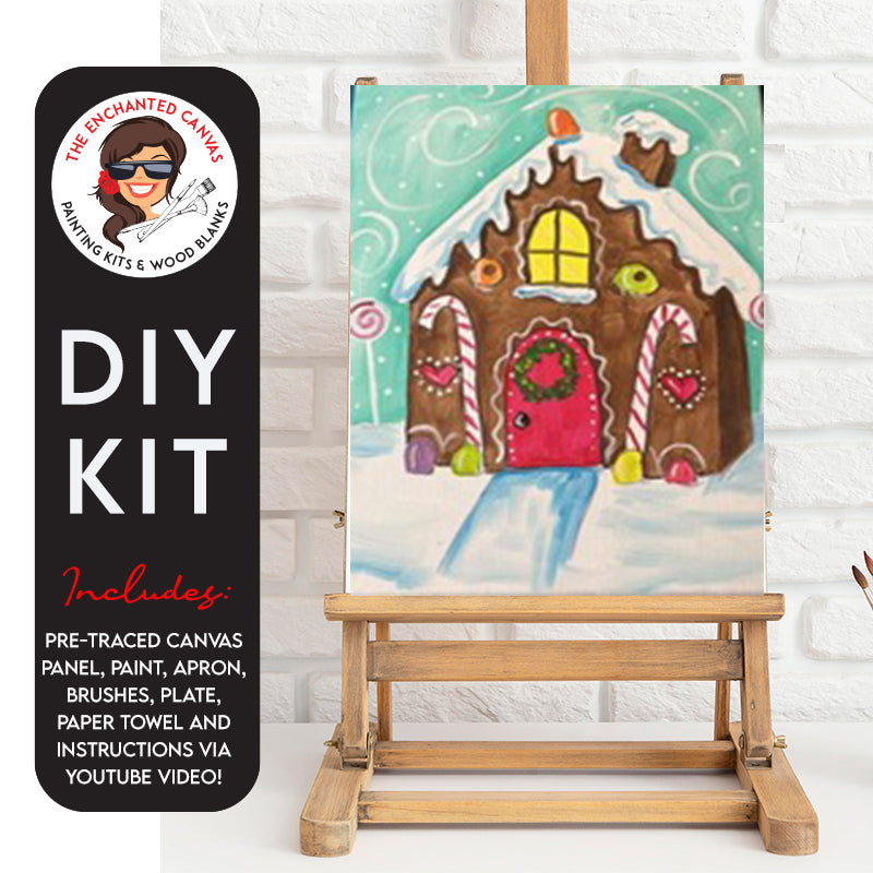 Gingerbread House DIY Painting Kit