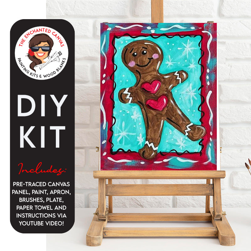 Gingerbread Cookie DIY Painting Kit