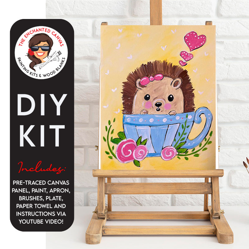 Hedgehog in a Cup DIY Painting Kit