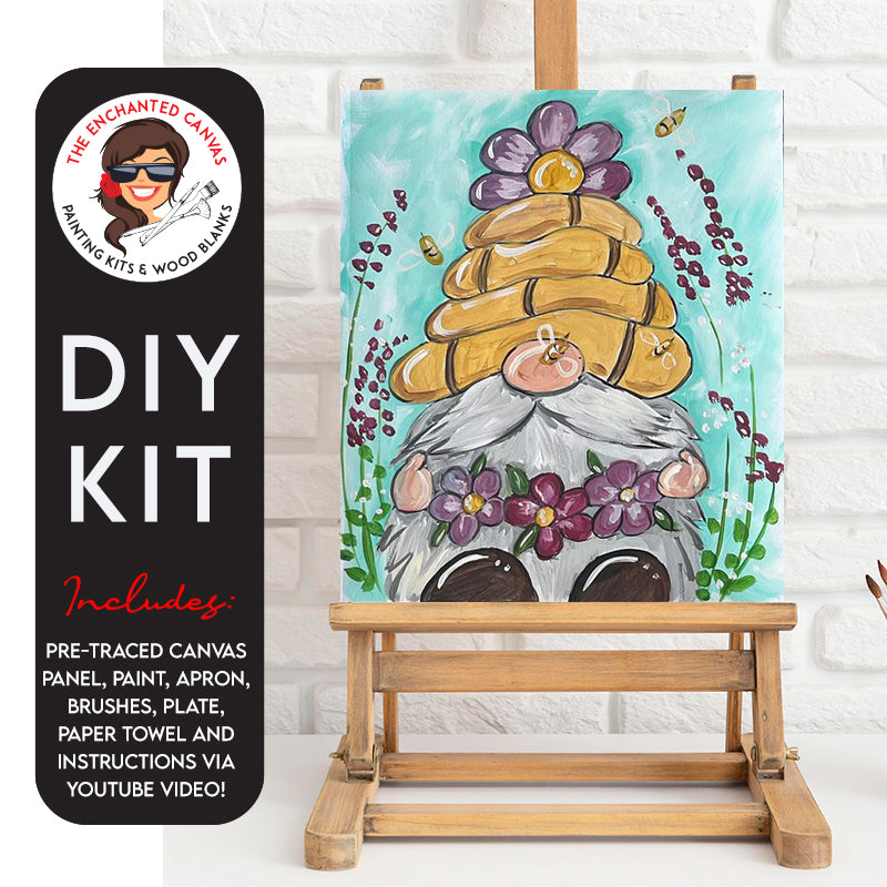 Honey Bee Gnome DIY Painting Kit