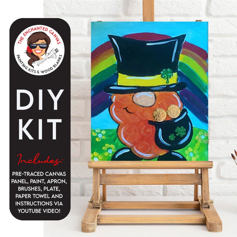 St. Patrick Day Pot O’Gold Gnome DIY Painting Kit