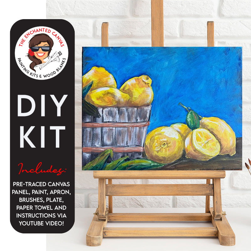 Lemons in a Basket DIY Painting Kit