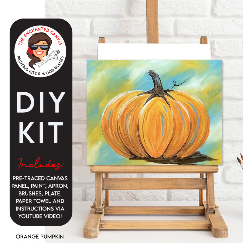 Orange Pumpkin DIY Painting Kit