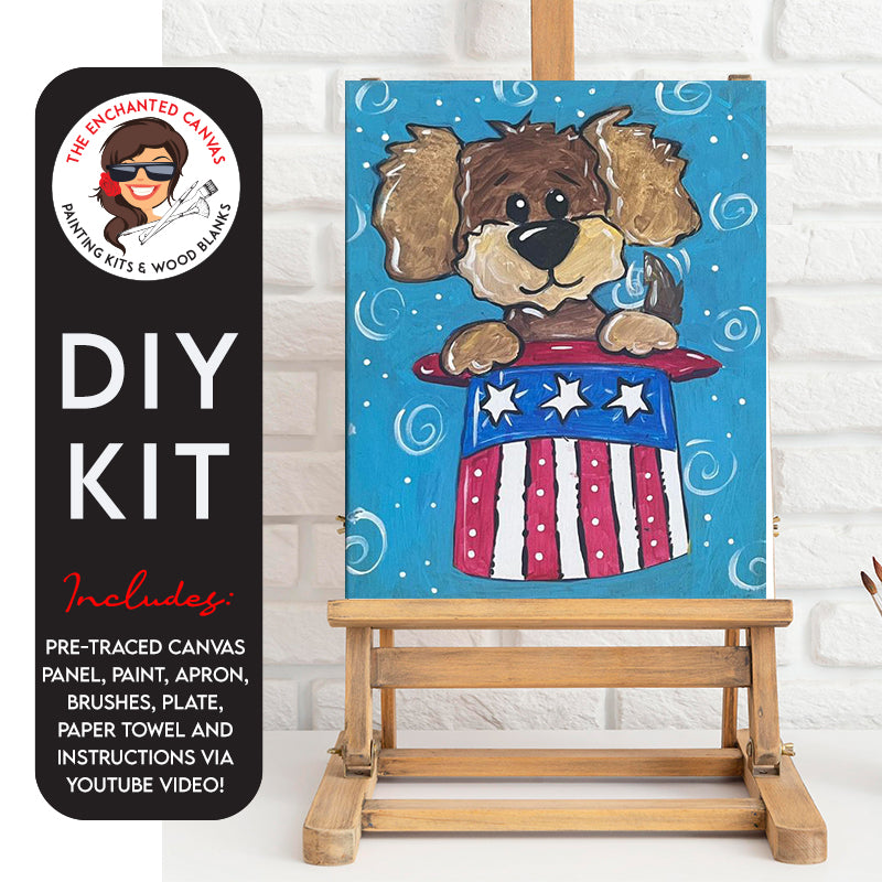 Patriotic Puppy DIY Painting Kit