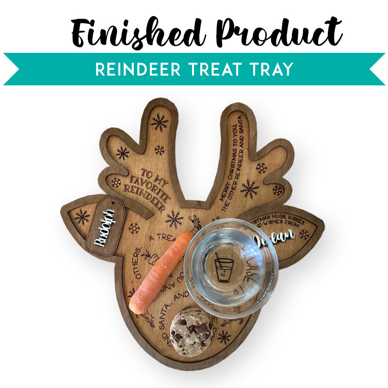 Santa Reindeer Treat Tray for kids