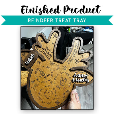 Santa Reindeer Treat Tray for kids