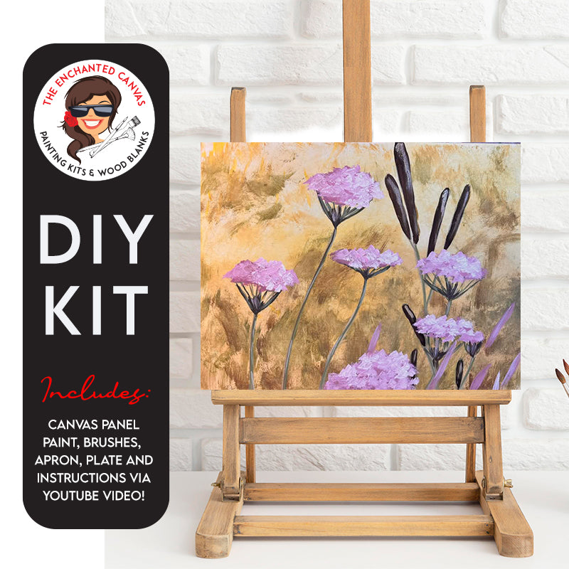 Pink Lace in Bloom DIY Painting Kit