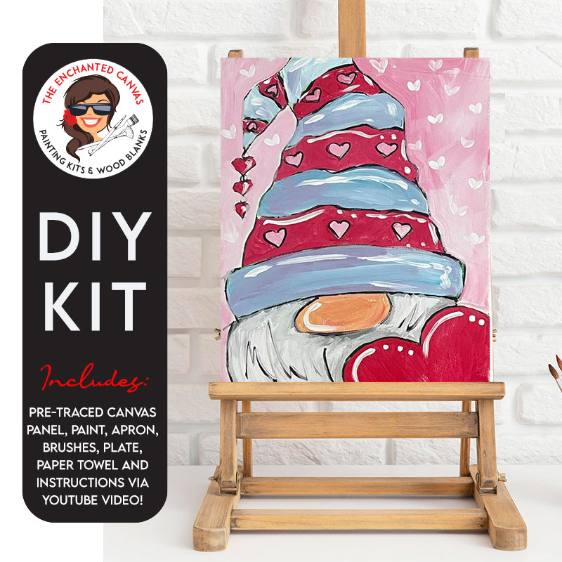 Valentine Heart in Hand Gnome DIY Painting Kit