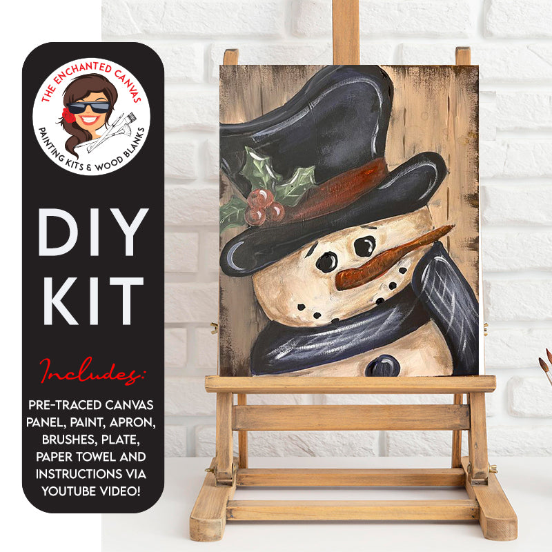 Vintage Snowman DIY Painting Kit