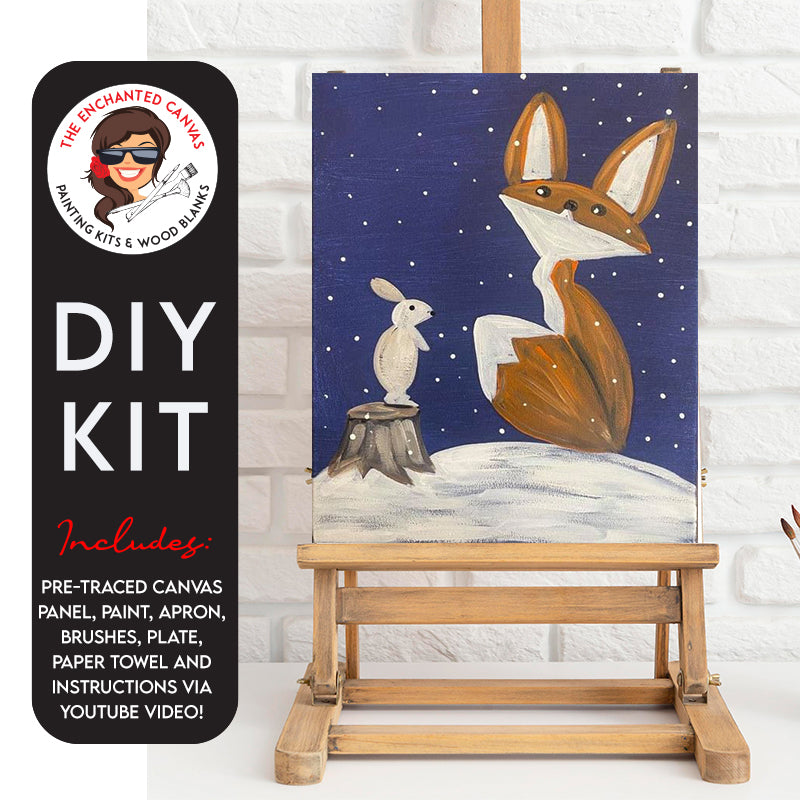 Winter Fox And Bunny DIY Painting Kit